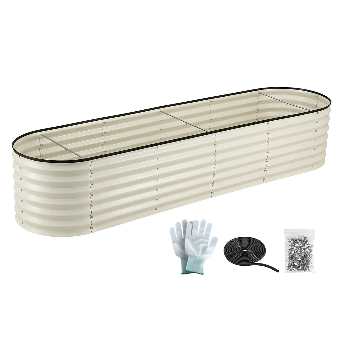 Greenfingers Raised Garden Bed 2.4m x .6m x 450mm - White