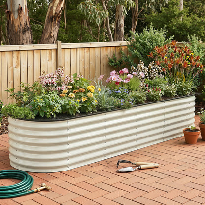 Greenfingers  Raised Garden Bed 2.4m x .6m x 450mm - White