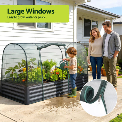 Greenfingers Raised Garden Bed with Cover 1.8m x .9m x 300mm (120cm High with cover)