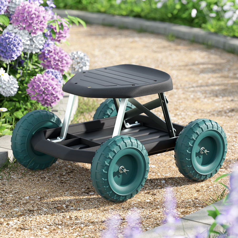 Gardeon Garden Cart Rolling Stool