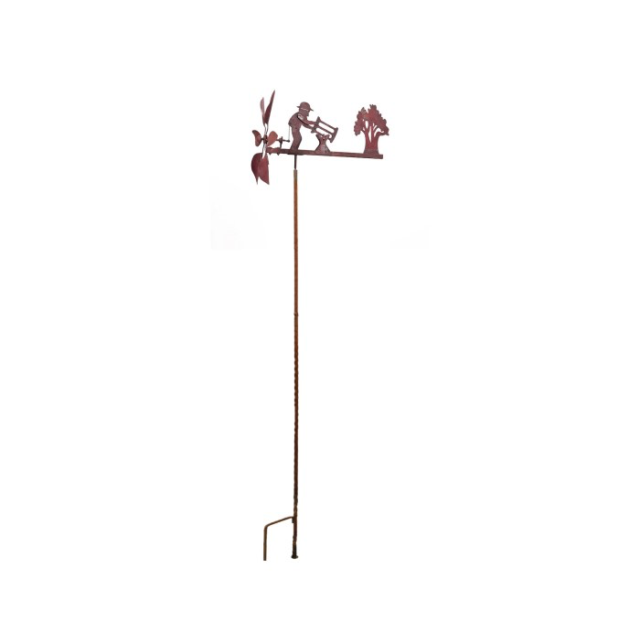 Wind Spinner Lumberjack Rust