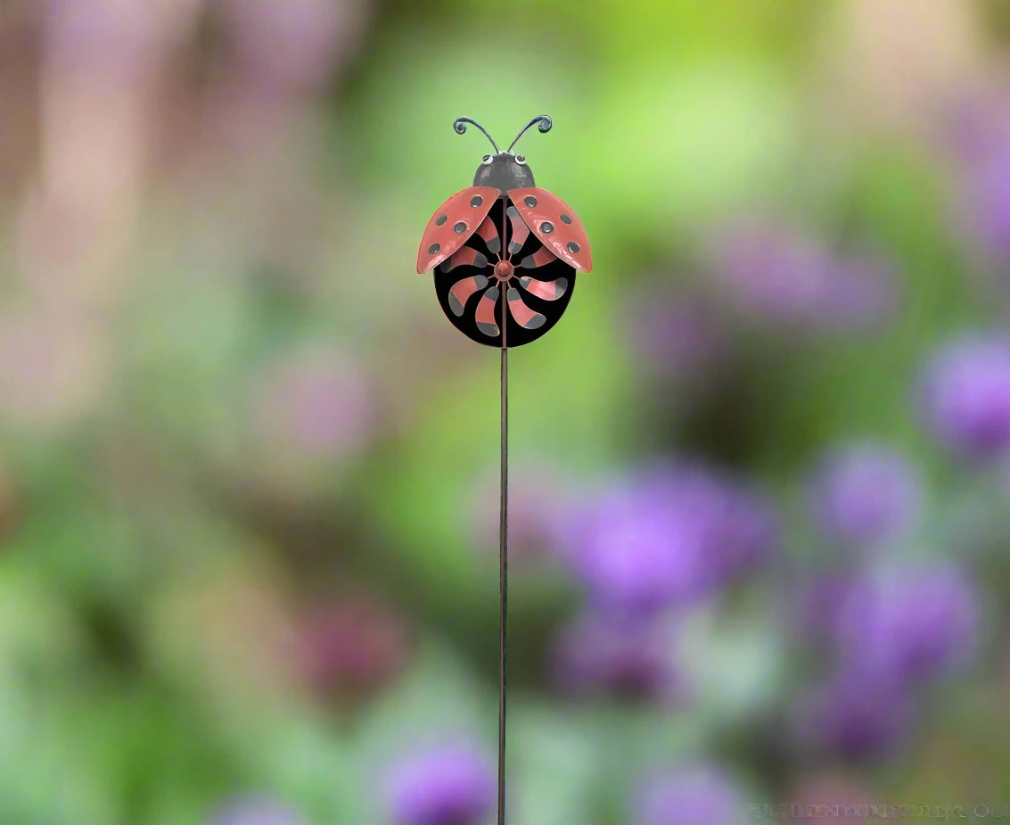 Ladybird Wind-Spinner on Stake 30x7.5x150cm