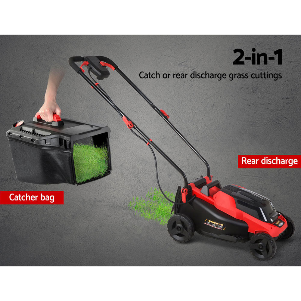 Giantz Lawn Mower Electric 40V 34cm – Planters Raised Gardens