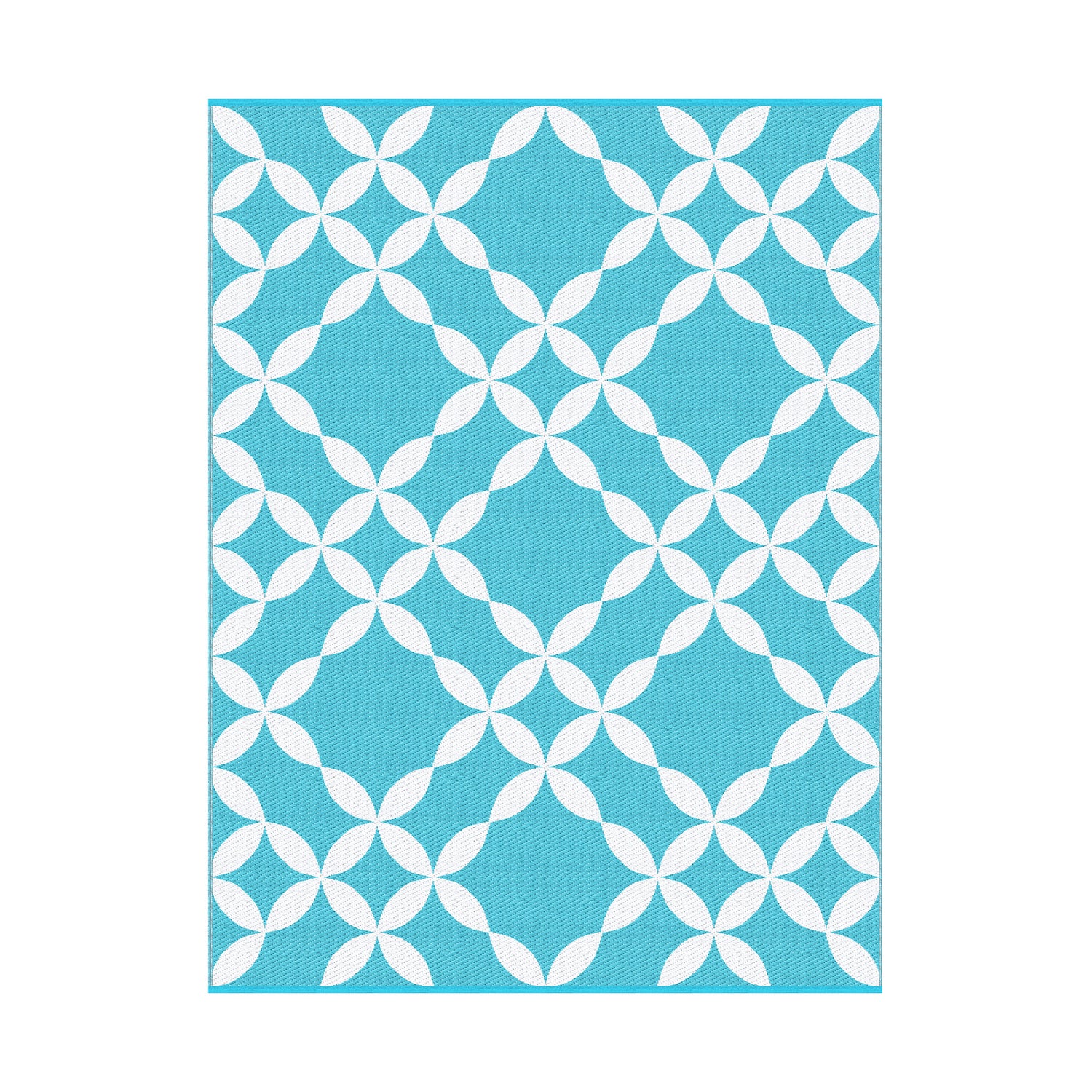 Gardeon Reversible Outdoor Rug 274x366cm — Light Blue