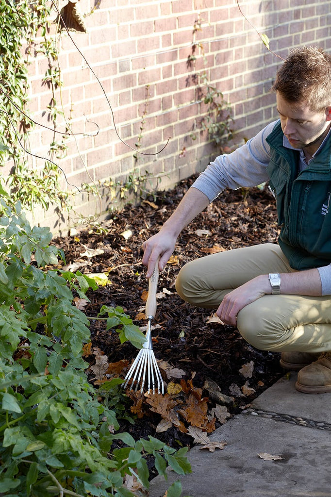 RHS Stainless Mid Handled Shrub Rake