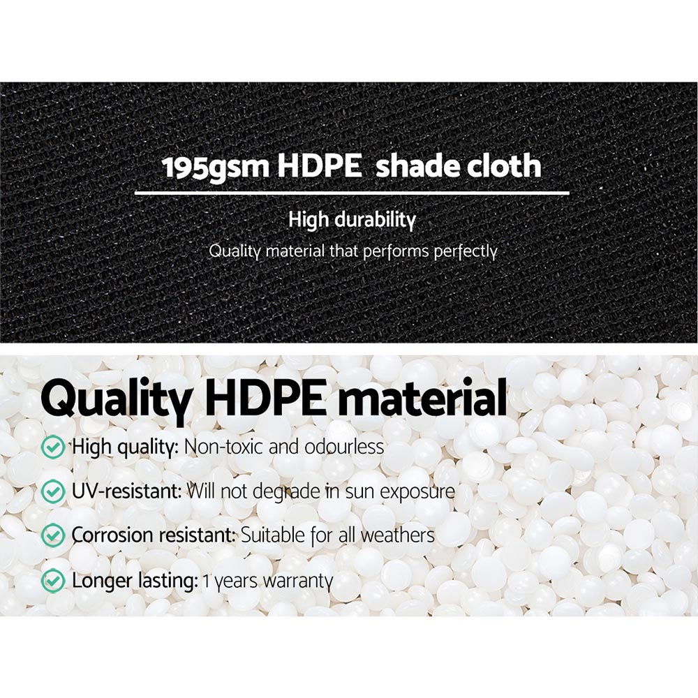 90% Shade Cloth Heavey Duty 1.83m x 20m Various Colours