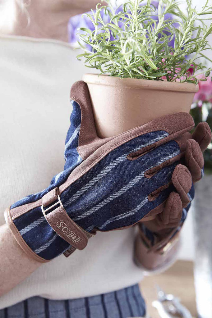 Sophie Conran - Striped Glove Blue