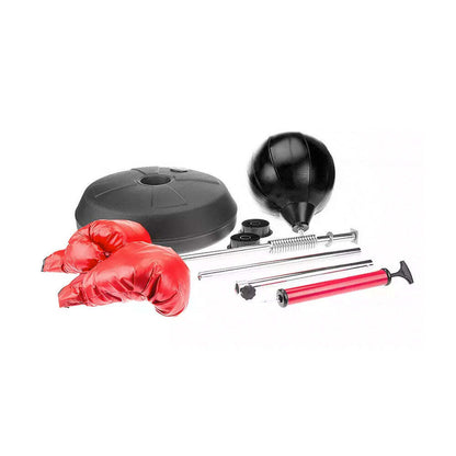Free-Standing Boxing Set: PU Punching Ball &amp; Boxing Gloves