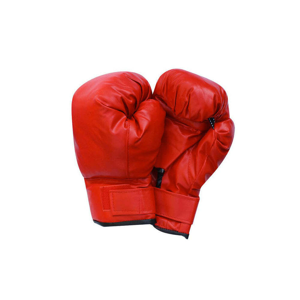 Free-Standing Boxing Set: PU Punching Ball &amp; Boxing Gloves