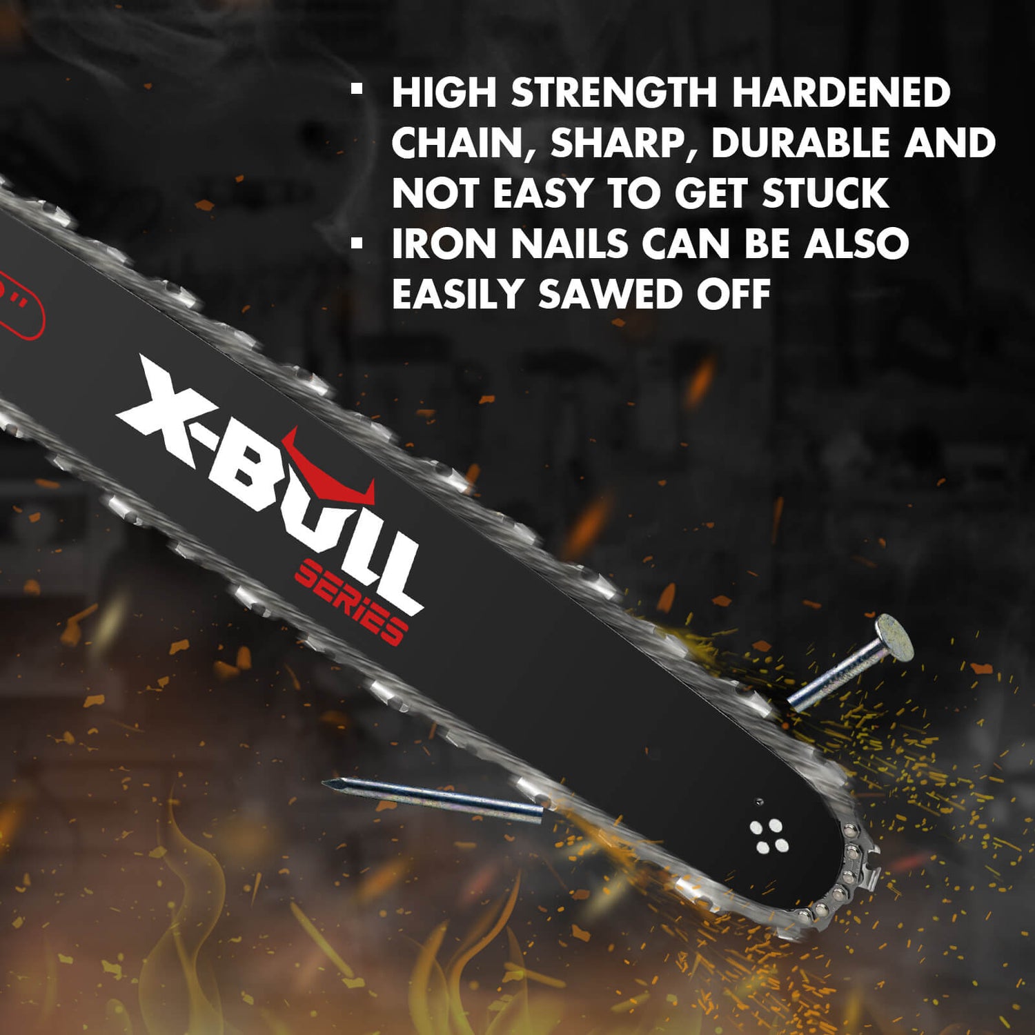 X-BULL| Petrol Chainsaw Commercial 62cc -  22&quot; Bar E-Start Tree Pruning Top Handle