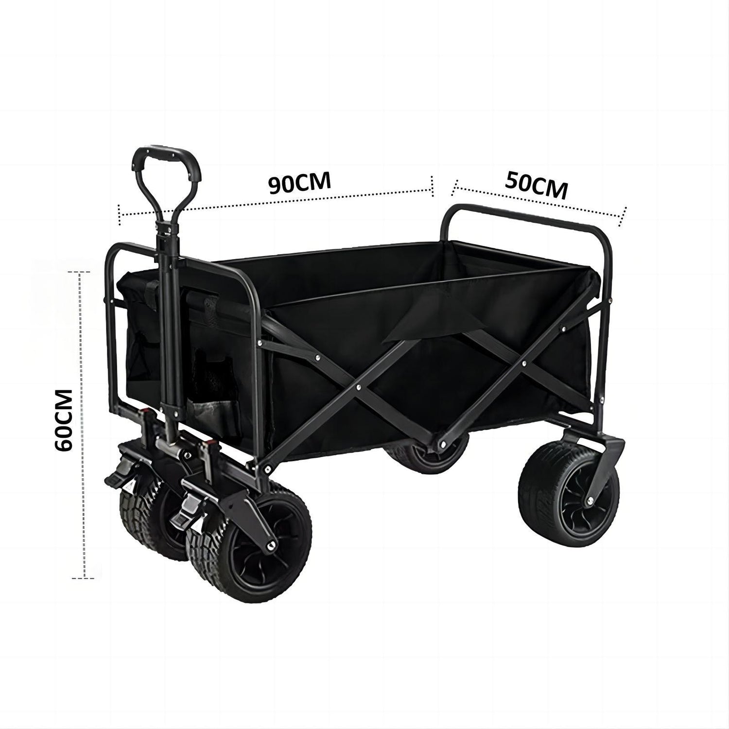 Heavy Duty Collapsible Wagon  150kg - Black