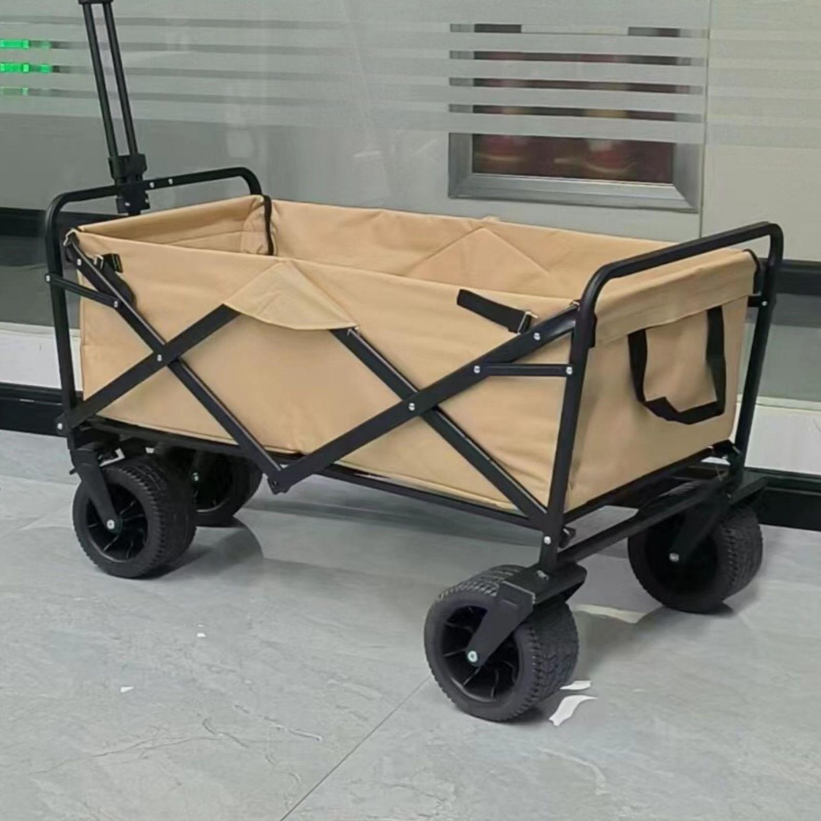 Heavy Duty Collapsible Wagon  150kg - Khaki