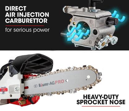 Baumr AG |  Chainsaw Petrol Arborist 10” Bar - 25cc