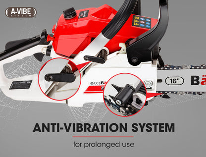 Baumr AG |  Chainsaw Petrol Commercial 16” Bar - 38cc