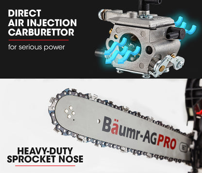 Baumr AG |  Chainsaw Petrol Commercial 16” Bar - 38cc