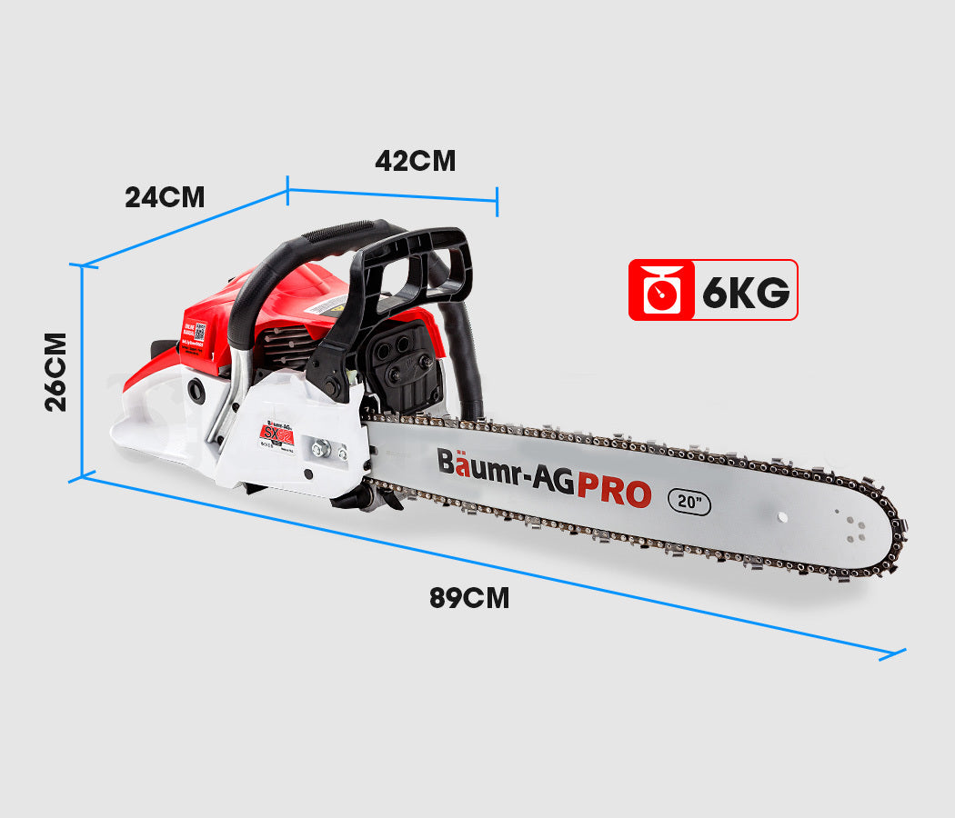 Baumr AG |  Chainsaw Petrol Commercial 20” Bar - 52cc