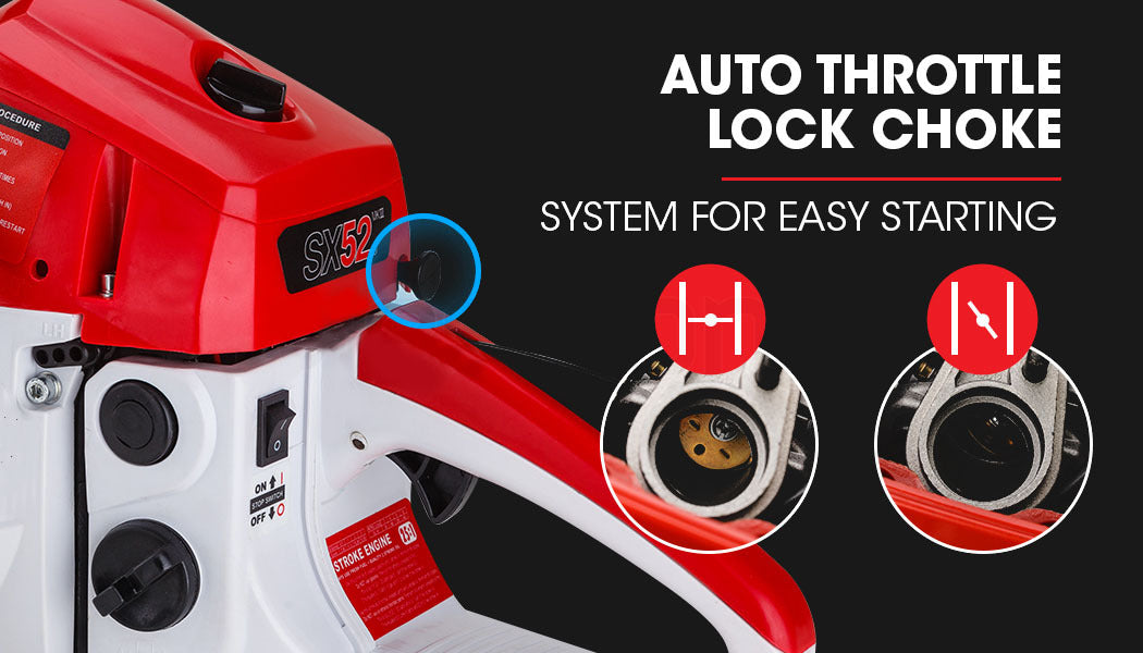 Baumr AG |  Chainsaw Petrol Commercial 20” Bar - 52cc