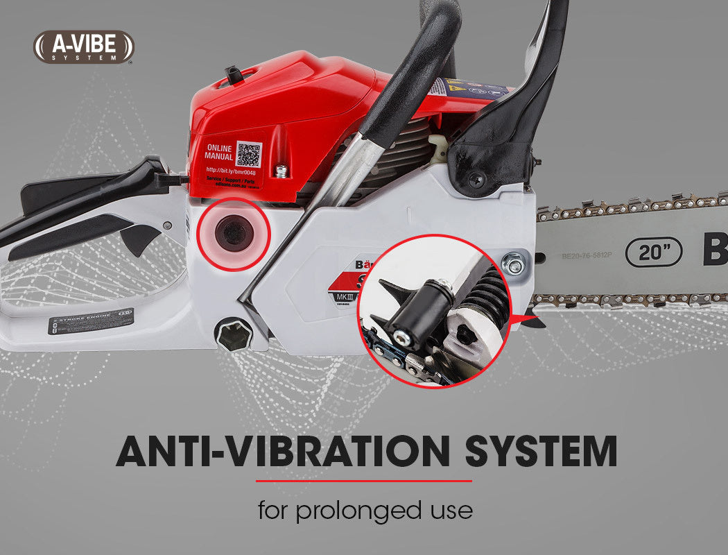 Baumr AG |  Chainsaw Petrol Commercial 20” Bar - 62cc