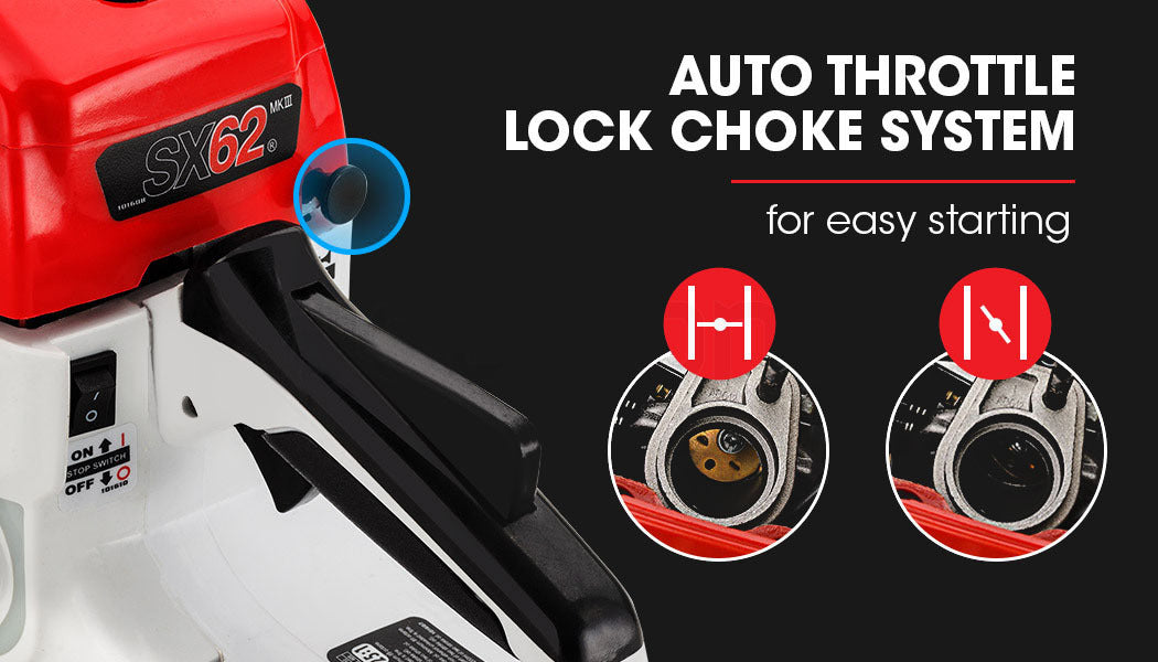 Baumr AG |  Chainsaw Petrol Commercial 20” Bar - 62cc