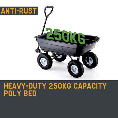 Plantcraft Poly Dump Cart Garden 250kg