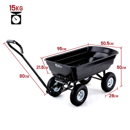 Plantcraft Poly Dump Cart Garden 250kg