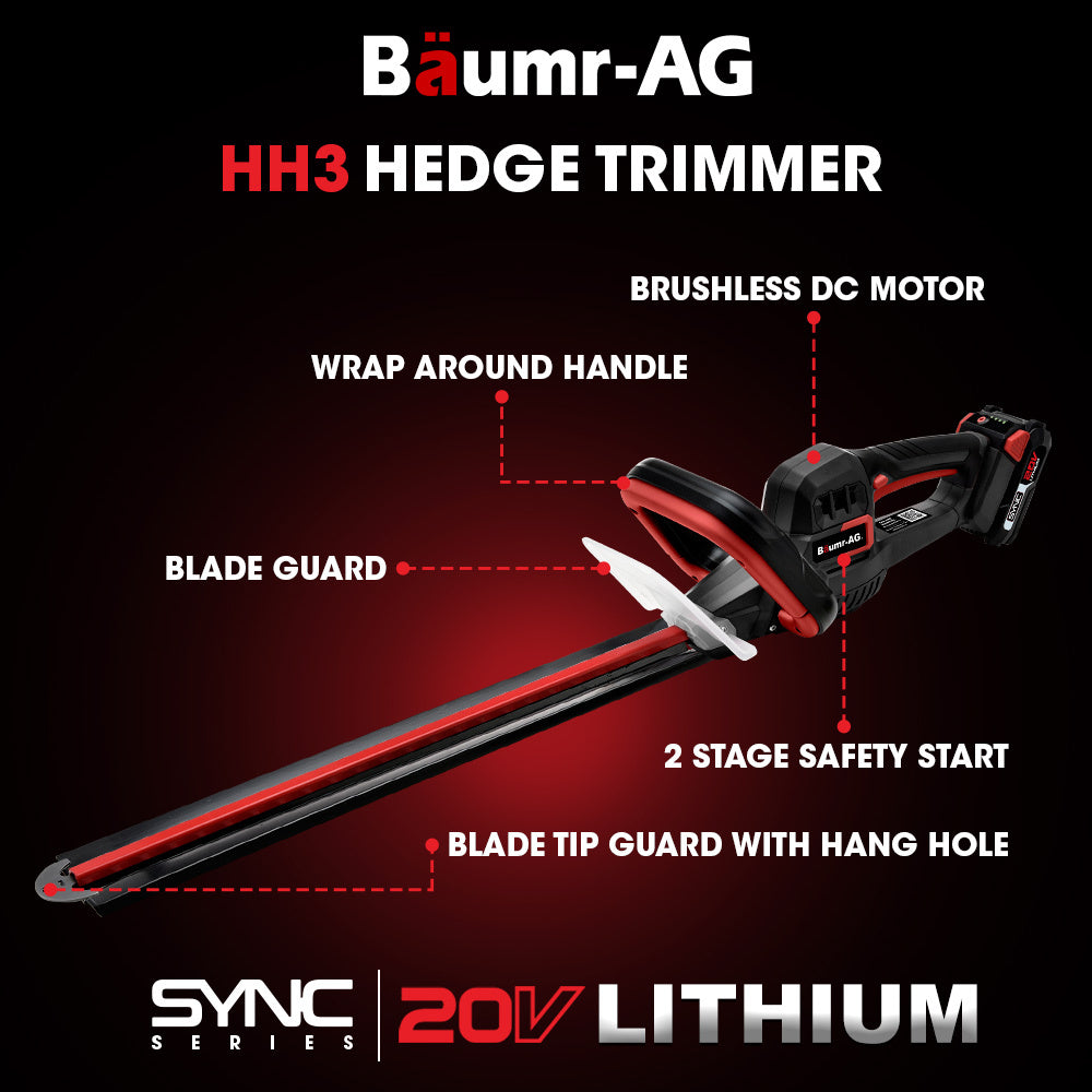 Baumr-AG | Cordless Electric Hedge Trimmer 20v