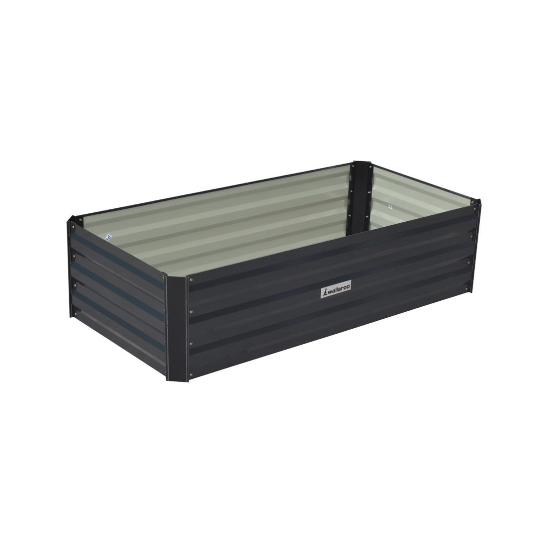 Wallaroo | Galvanised Steel Garden Bed 1.2m x .6m x 300mm - Black