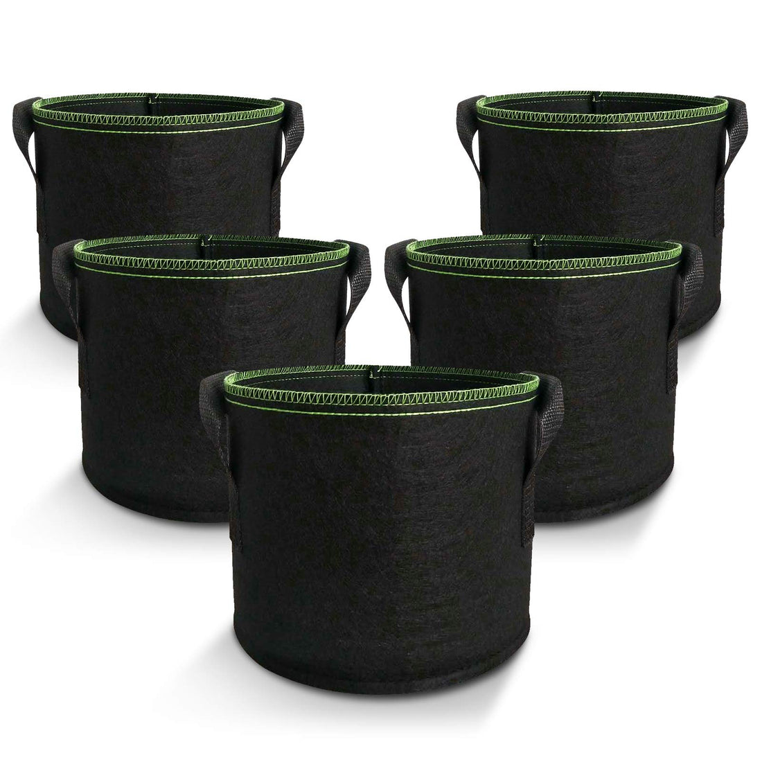 Grow Bags 38L - 5 pack - Black