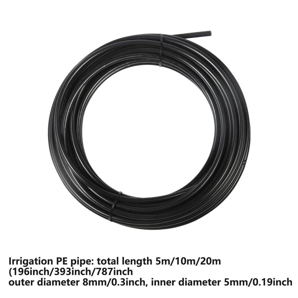 Garden Watering System Adjustable Spray Irrigation Hose Sprinkler 10m