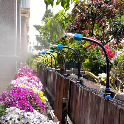 Garden Watering System Adjustable Spray Irrigation Hose Sprinkler 10m