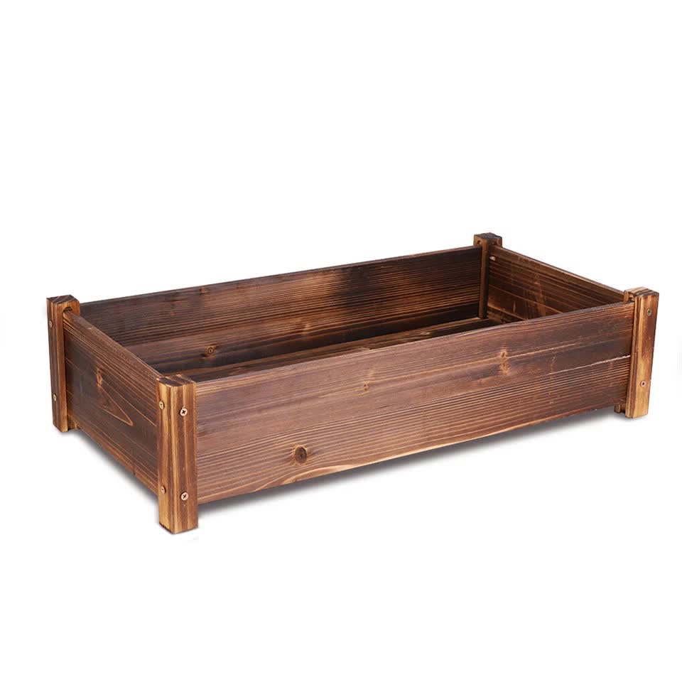 Wooden Raised Garden Bed 65cm x 33cm x 16cm