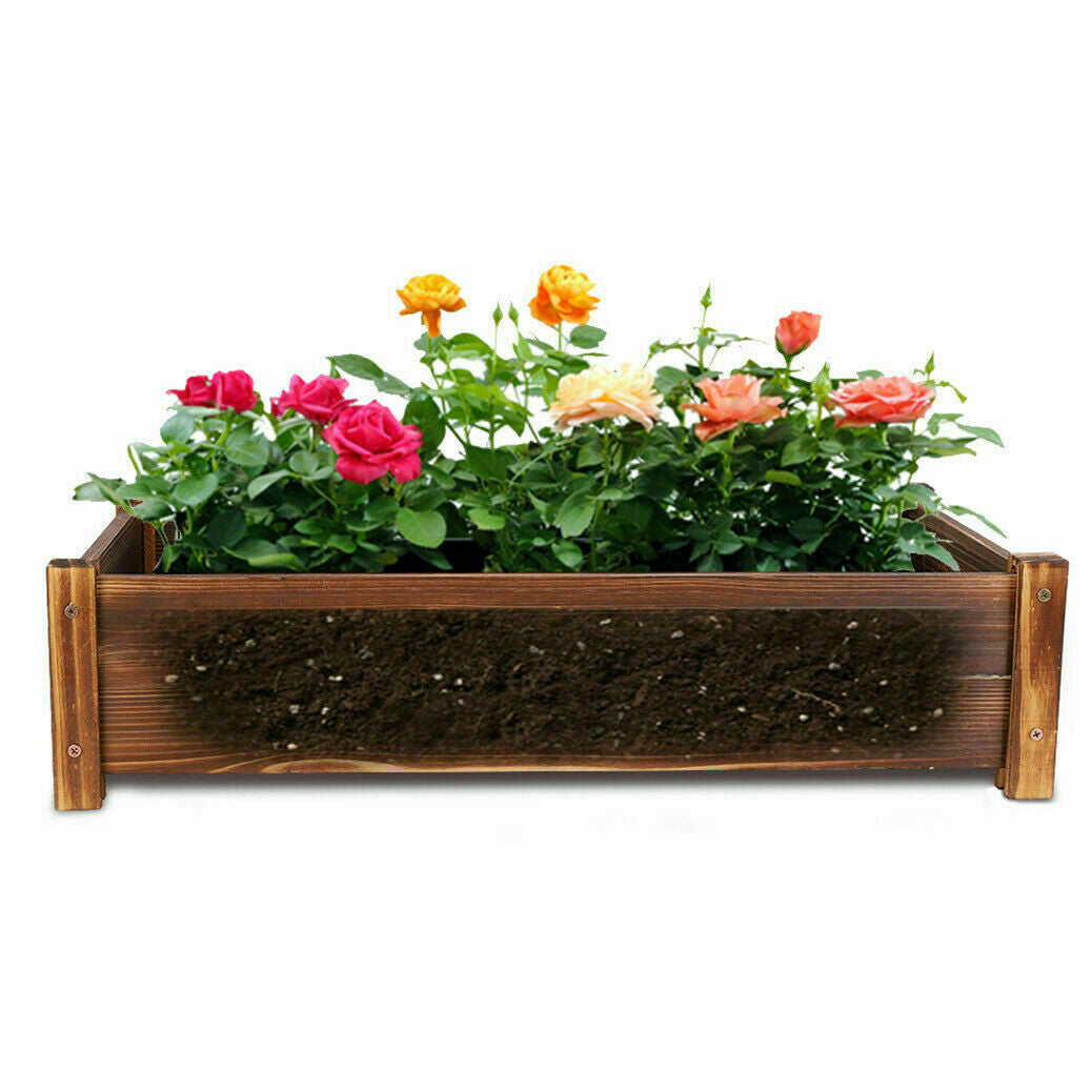 Wooden Raised Garden Bed 65cm x 33cm x 16cm