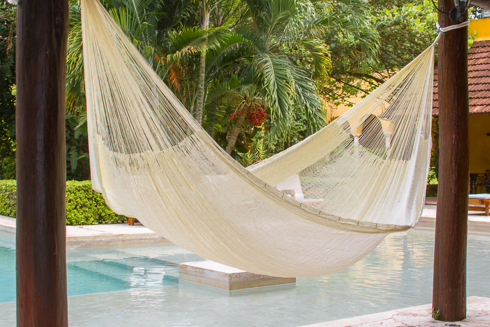 Cotton Mexican Hammock — Natural King Size
