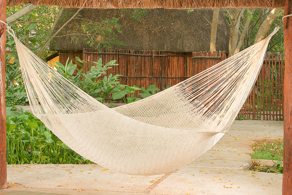 Cotton Mexican Hammock — Natural King Size