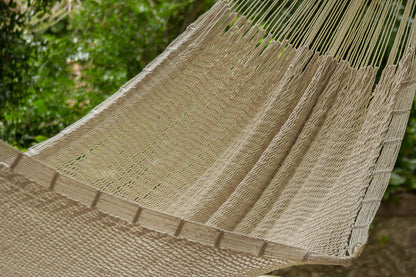 Mayan Legacy Outdoor Cotton Hammock — Family Size Marble