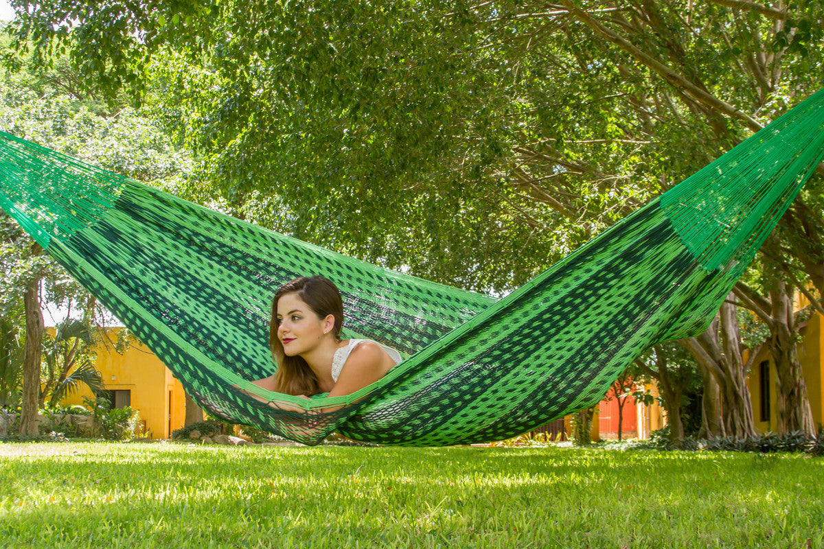 Mayan Legacy Outdoor Cotton Hammock — King Size Jardin