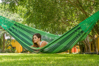 Mayan Legacy Outdoor Cotton Hammock — King Size Jardin