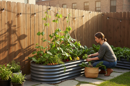 Backyard harvest lifestyle shot