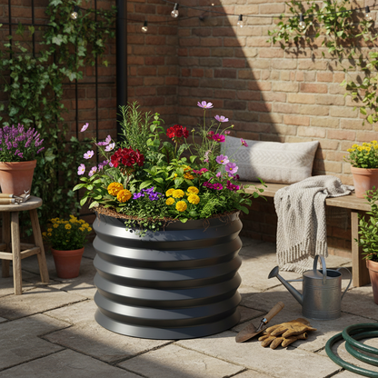 Courtyard patio with actual product