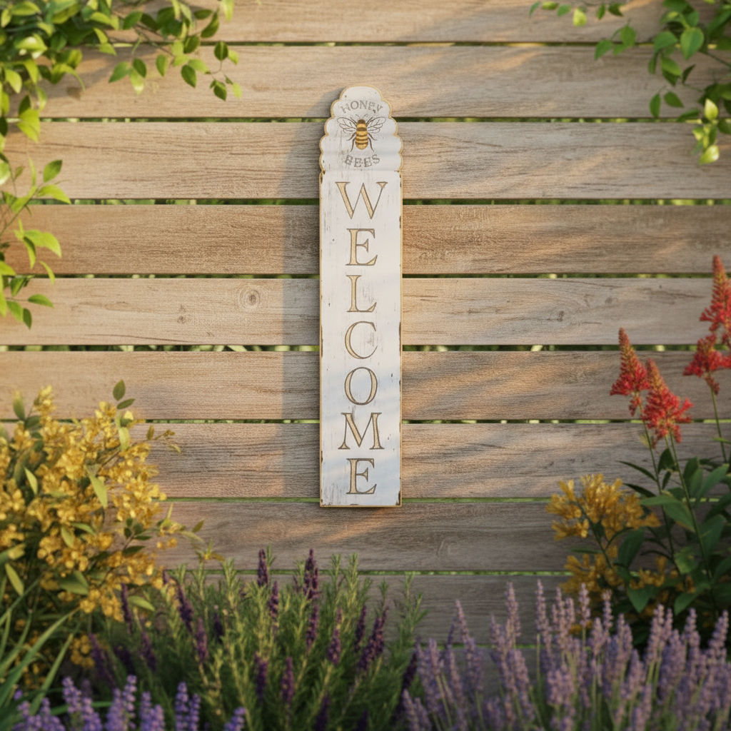 Honey Bees Welcome Sign - Maximum Size