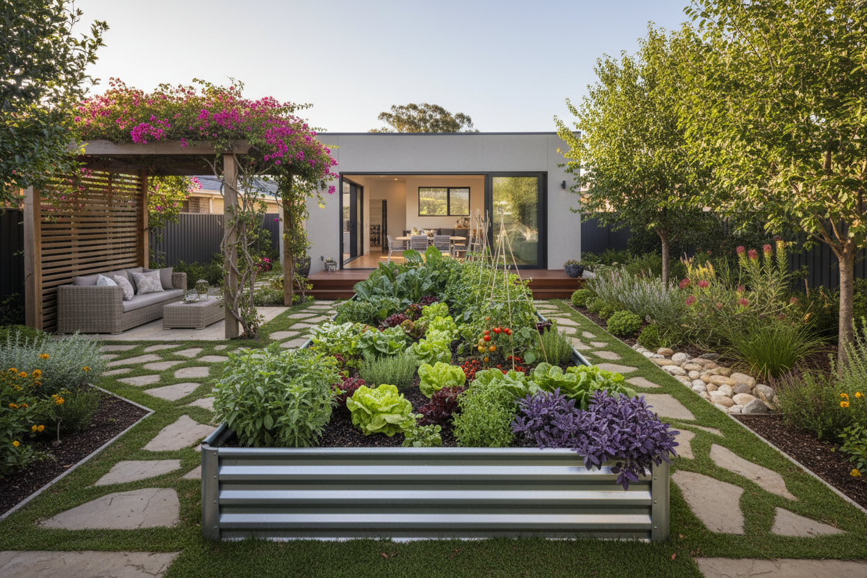 Lush Backyard Garden Hero Image