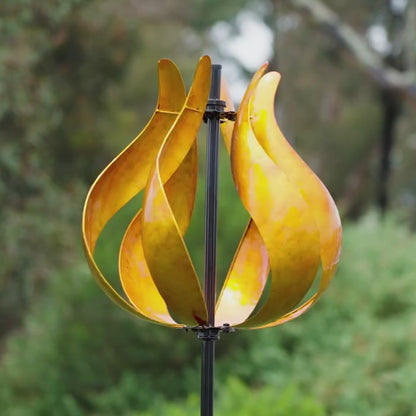 Wind Spinner Tulip Gold