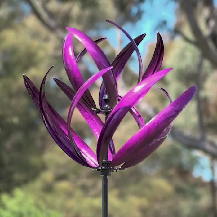 Wind Spinner Lotus Fuchsia