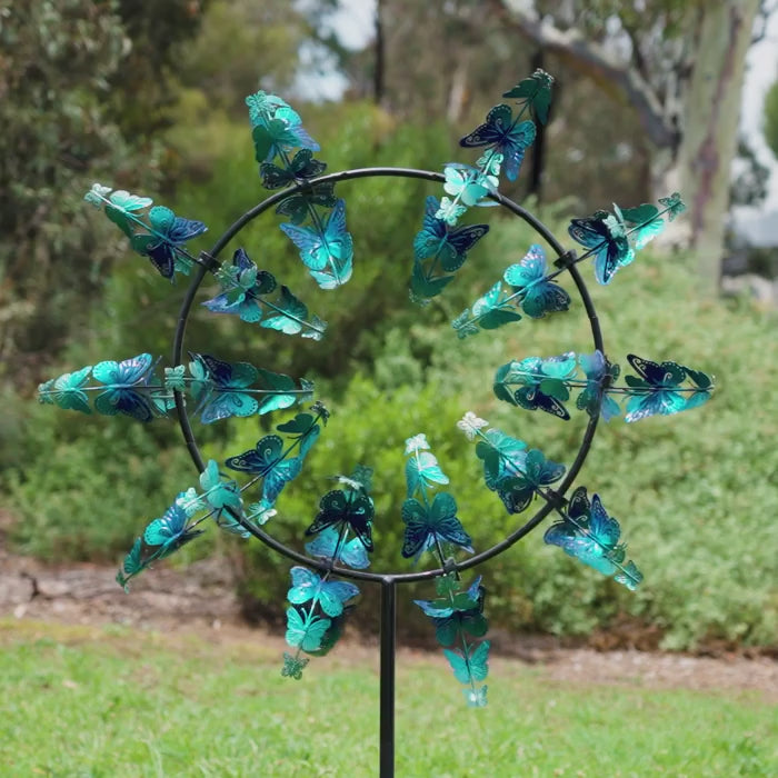 Wind Spin Butterfly Blue Wave