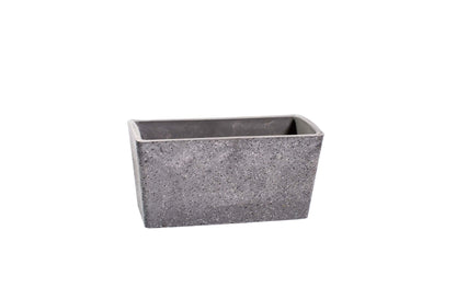 garden pot grey rectangle planter