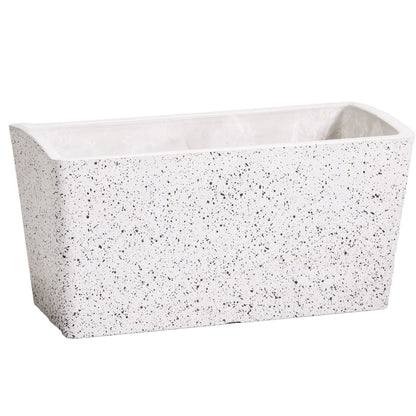 garden pots white stone rectangle australia wide delivery 