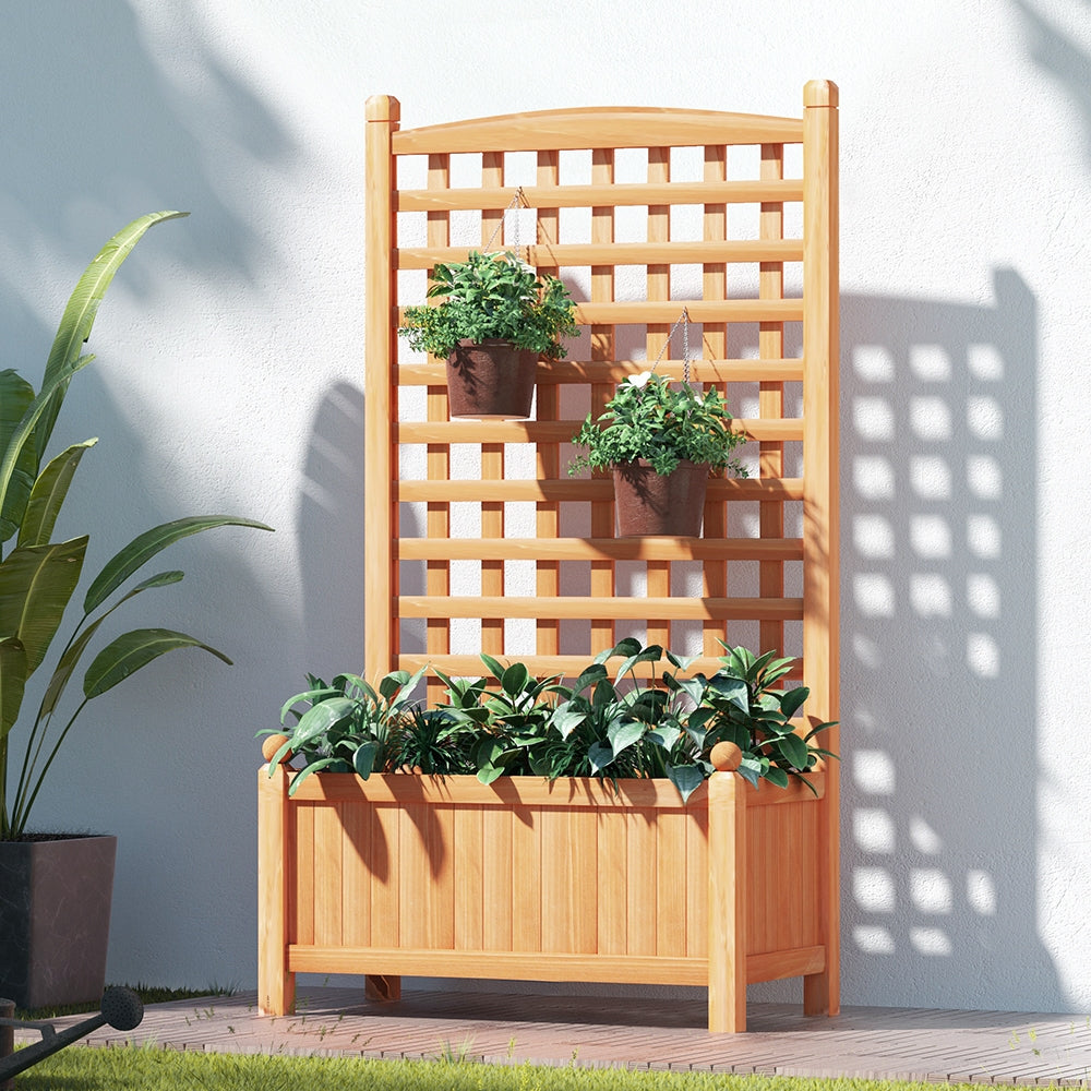 Greenfingers Wooden Rasied Garden 1.15m x .64m x 350mm