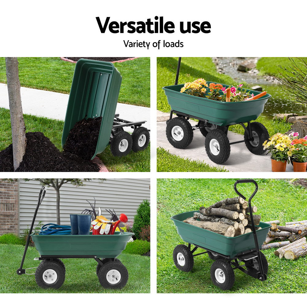 versatile garden cart green