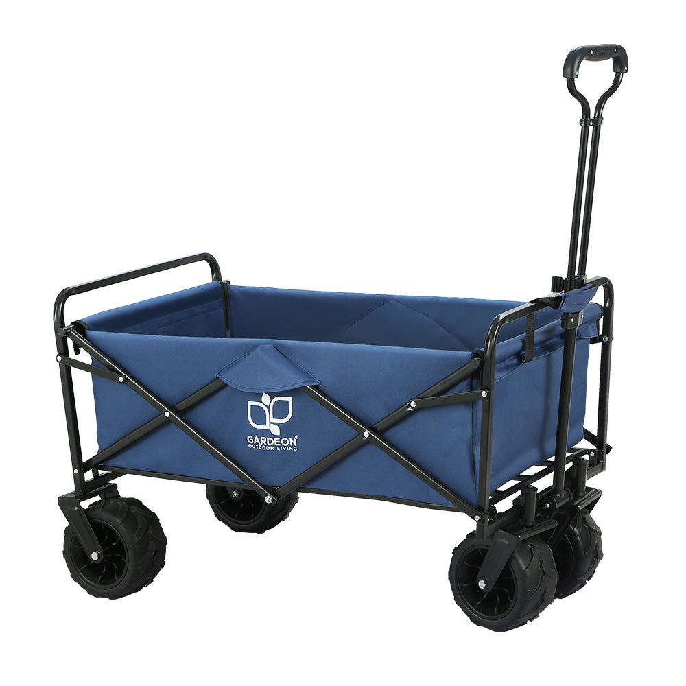 blue folding garden cart australia wide