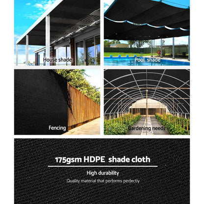 70% Shade Cloth Heavy Duty 1.83m x 50m  - Various Colours